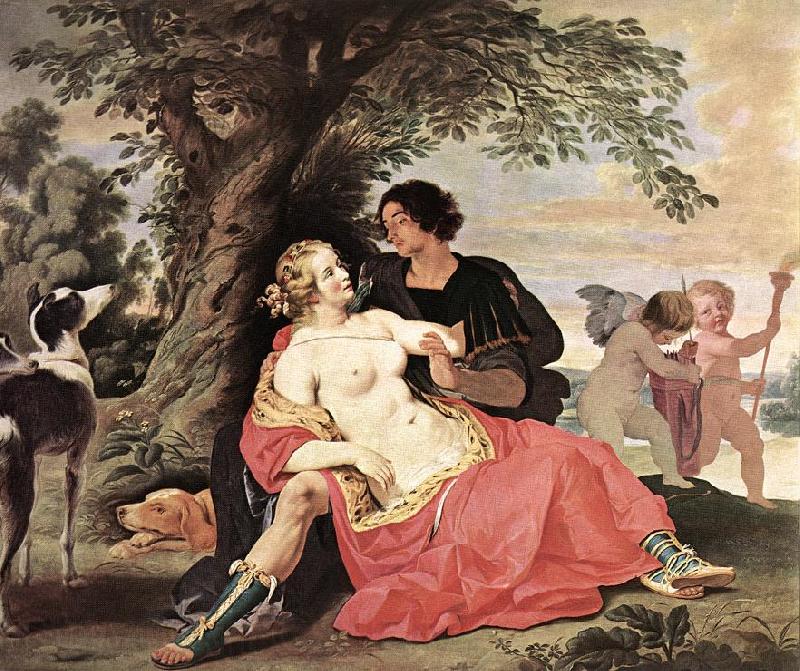 JANSSENS, Abraham Venus and Adonis sf Spain oil painting art